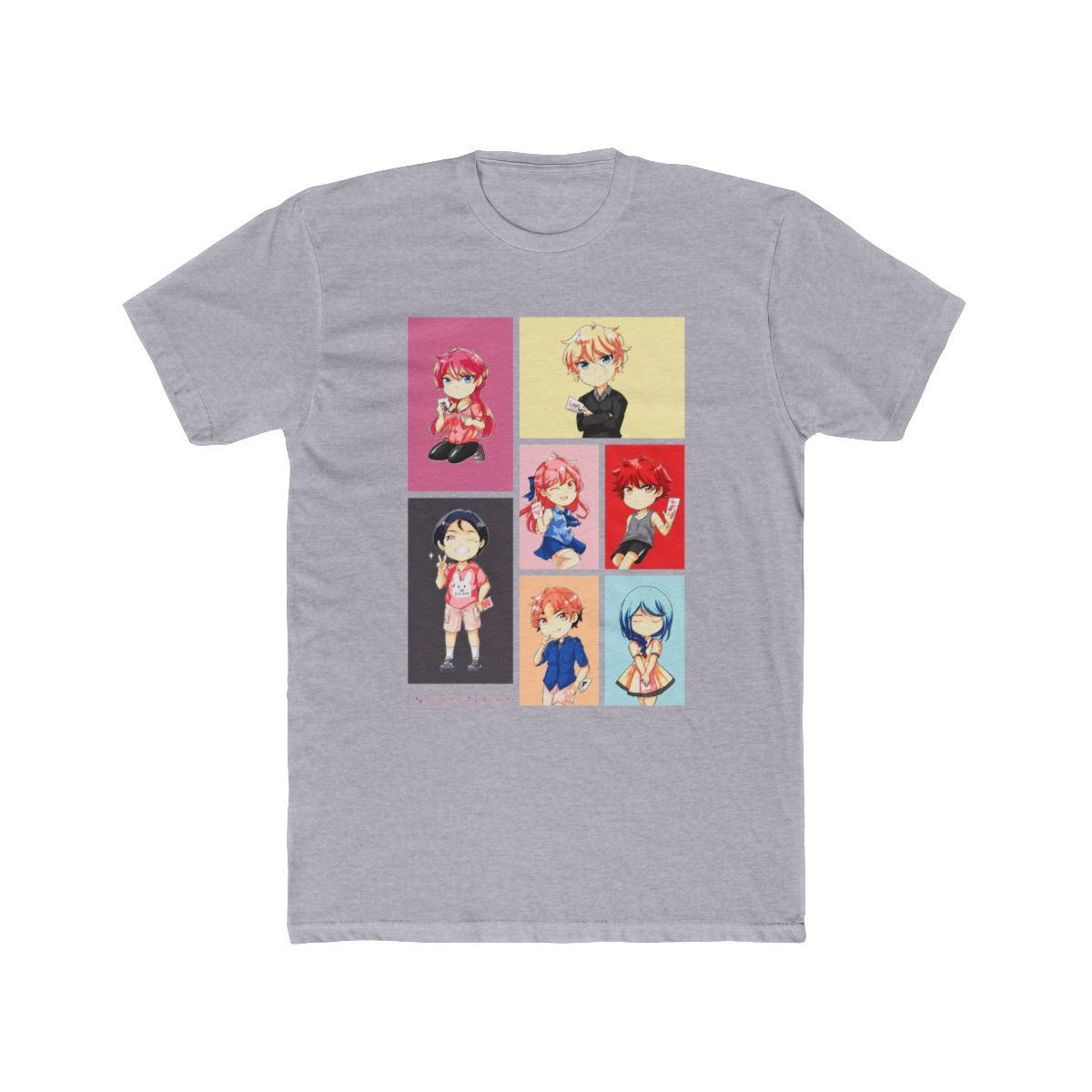 UnOrdinary Chibi Group Boyfriend Fit Girls T Shirt - alternate angle 4, merchandise